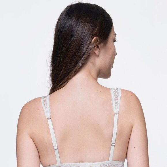 DORINA Lana 2 Piece Light Padded All Lace bralettes M Purple/Ivory NWT in pkg - Picture 5 of 10